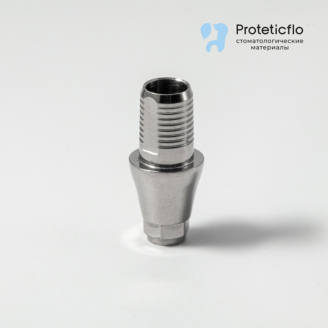 Титановое основание, Flat, совместимое с Dentium Implantium G/H2.5 h4.5, с позиционером